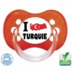 Tétine personnalisée i love Turquie