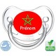 sucette bébé avec le drapeau du Maroc-Tétine personnalisée Pays