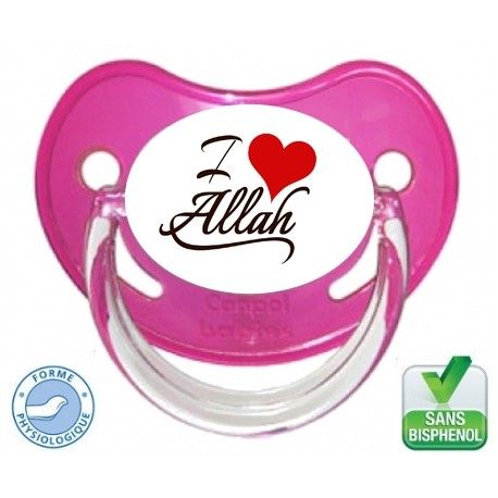 Tétine personnalisée i love allah