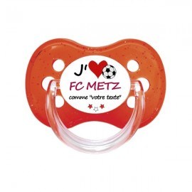 Tétine personnalisée i love le FC Metz comme...