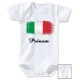 Body personnalisé drapeau de l'Italie et prénom 