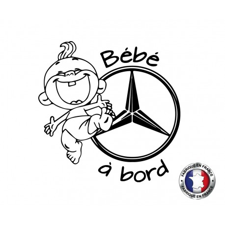 Stickers bébé à bord Mercedes
