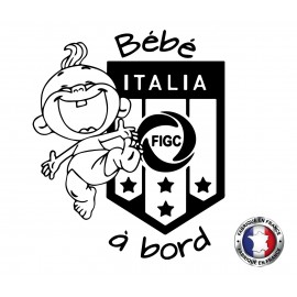 Stickers bébé à bord Italia