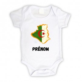 Body bébé Algérie personnalisé avec le prénom