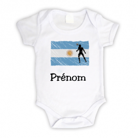 Body bébé Argentine personnalisé avec le prénom