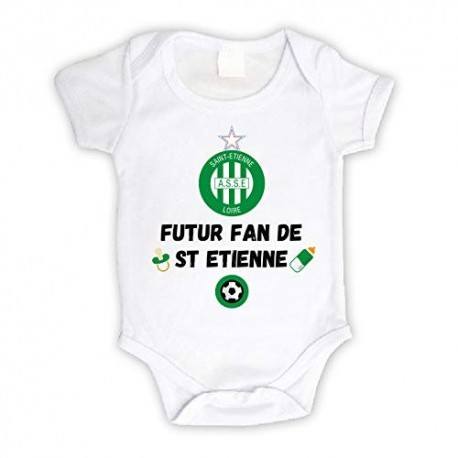 Body bébé personnalisé futur fan de St Etienne