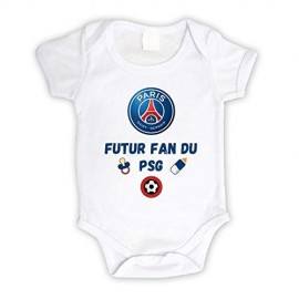 Body bébé personnalisé futur fan du PSG