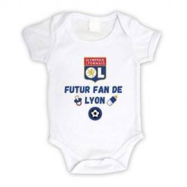 Body bébé personnalisé futur fan de Lyon