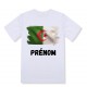 T-shirt enfant personnalisé drapeau Algérie et prénom