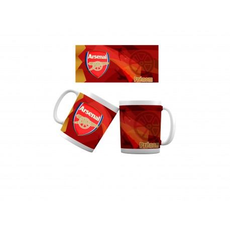 Mug tasse personnalisé foot Arsenal et prénom