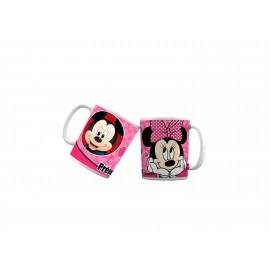 Mug tasse personnalisé avec Minnie qui pense a Mickey