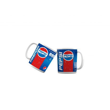 Mug tasse personnalisé Pepsi et prénom