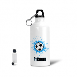 Gourde personnalisée ballon de foot et prénom