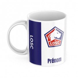 Mug tasse personnalisé foot Lille et prénom