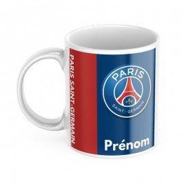 Mug tasse personnalisé Paris SG avec prénom