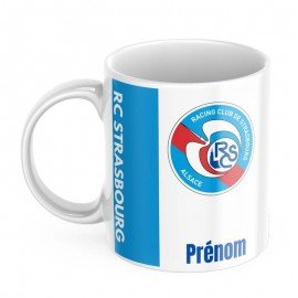 Mug tasse personnalisé foot Strasbourg et prénom