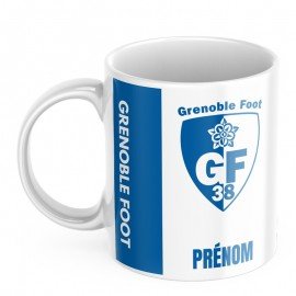 Mug tasse personnalisé foot Grenoble et prénom