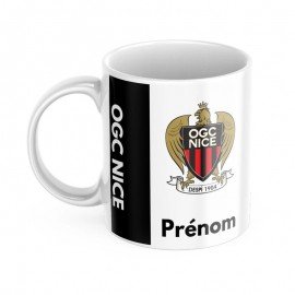 Mug tasse personnalisé OGC Nice et prénom