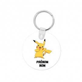 Porte clé personnalisé avec Pikachu et prénom